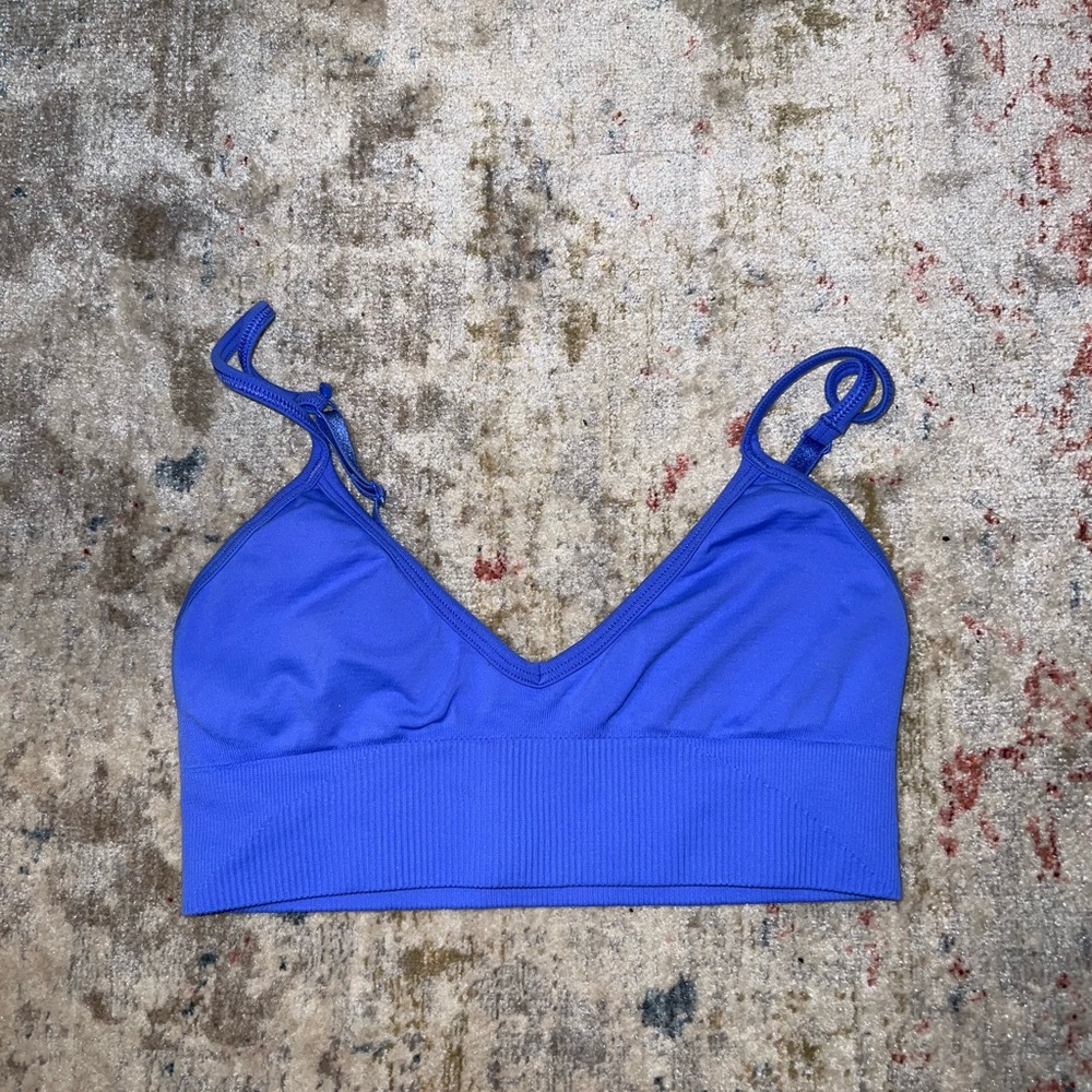 Lulu lemon blue sports bra size 2